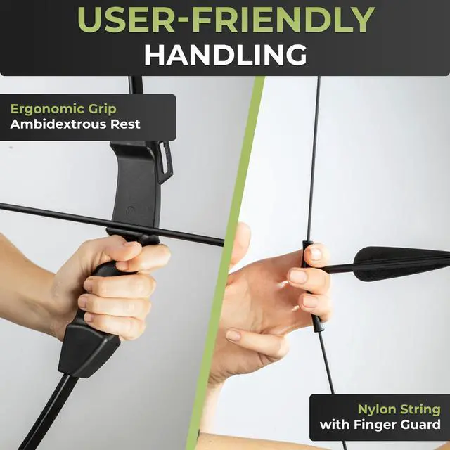 Alt view image 3 of 7 - ® Bow and Arrow for Kids | Beginners Archery Set with 6 Arrows, Ideal for Kids & Teens 8 to 15 Years | 3-Piece Take-Down Recurve Youth Bow and Arrow Set, Perfect for Left & Right Handers