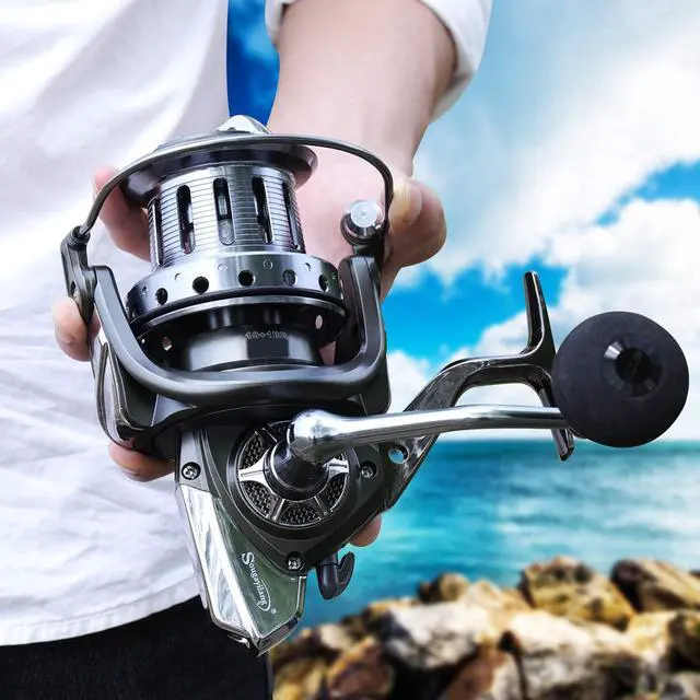 Alt view image 6 of 6 - Spinning Reels 10000 Series Surf Fishing Reels,10+1 Stainless BB Ultra Smooth Powerful with CNC Aluminum Spool Fishing Reels for Saltwater Freshwater