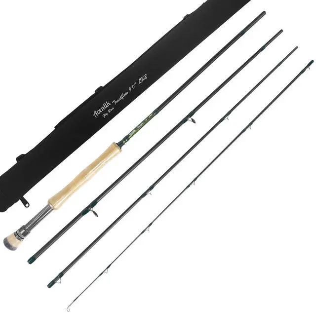 Main image of Troutflow Fly Fishing Rod, 9FT 5wt 8wt, Japan Toray 46T Carbon Fiber Fast Action 4-Piece Fly Rod with Travel Tube, Portable Performance Rod for Trout Bass