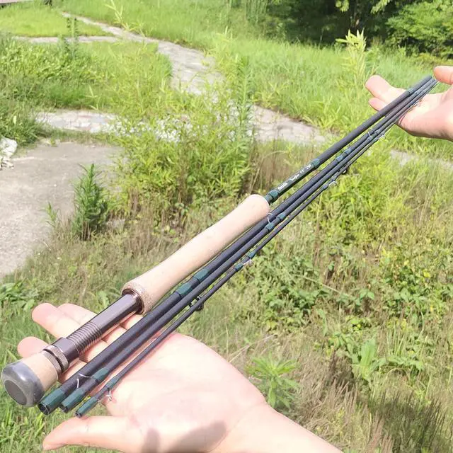 Alt view image 7 of 7 - Troutflow Fly Fishing Rod, 9FT 5wt 8wt, Japan Toray 46T Carbon Fiber Fast Action 4-Piece Fly Rod with Travel Tube, Portable Performance Rod for Trout Bass