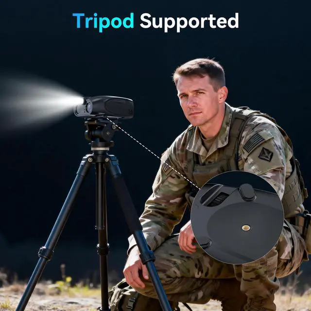 Alt view image 6 of 7 - 4K Night Vision Goggles for Adults: 4.5" IPS Screen Binoculars with 10X Zoom - Gifts for Men Dad Husband Boy Friend - 2624FT Digital Infrared Binocular for Camping Wildlife - Tech Gadgets Telescope