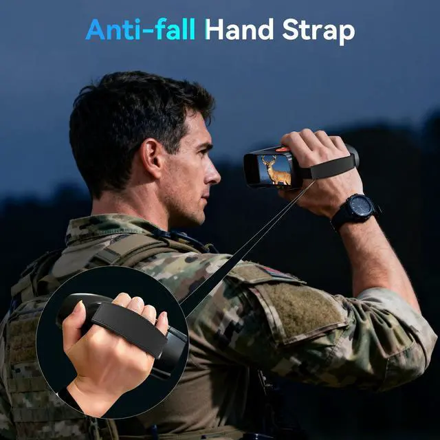 Alt view image 7 of 7 - 4K Night Vision Goggles for Adults: 4.5" IPS Screen Binoculars with 10X Zoom - Gifts for Men Dad Husband Boy Friend - 2624FT Digital Infrared Binocular for Camping Wildlife - Tech Gadgets Telescope