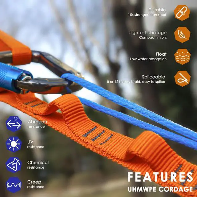 Alt view image 3 of 7 - 100% UHMWPE Braided Cord 7/64~3/16"(Dia.) Heavy Duty Abrasion Resist. Low Stretch Utility Cord for Kites Surfing Whoopie Rigging Spearfishing Kayak Survival Repair, 1600~5500Lbs Spool