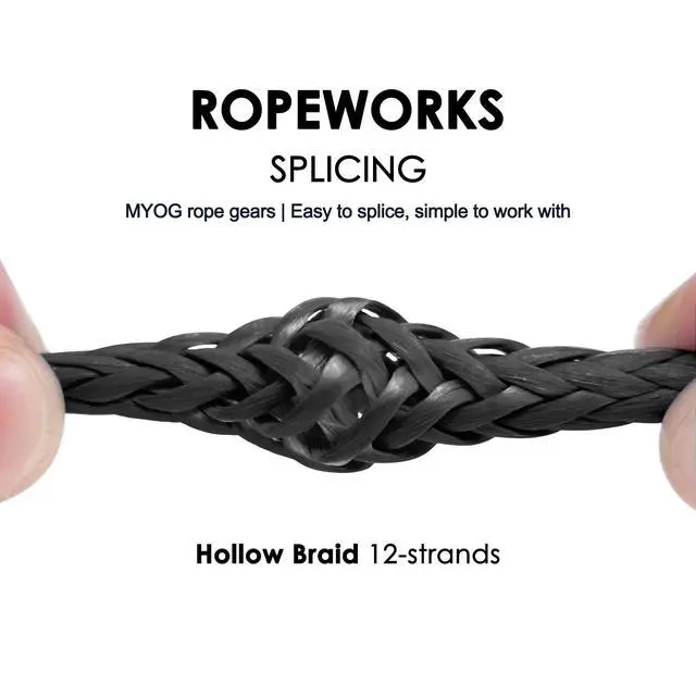 Alt view image 5 of 7 - 100% UHMWPE Braided Cord 7/64~3/16"(Dia.) Heavy Duty Abrasion Resist. Low Stretch Utility Cord for Kites Surfing Whoopie Rigging Spearfishing Kayak Survival Repair, 1600~5500Lbs Spool