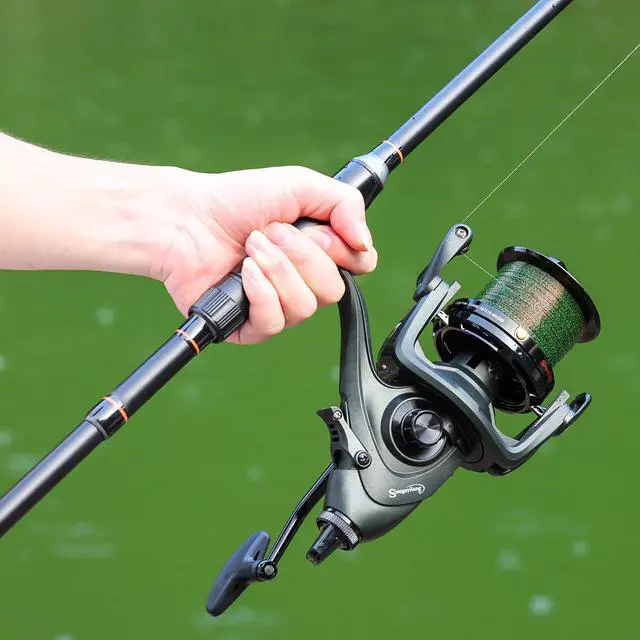Alt view image 6 of 7 - Saltwater Spinning Reels 10000 Series Carp Fishing Reels, CNC Aluminum Spool Fishing Reels for Saltwater Freshwater