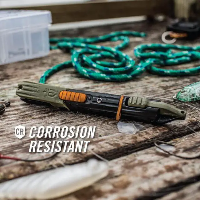 Alt view image 7 of 7 - Gear LineDriver - Fishing Line Multitool with Spinning Line Vise, Tether Ring, Eyelet Clearing Spike, Hook Threader, Scissors & Split Shot Crimper - Premium Fishing Gear