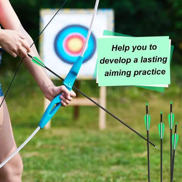 Alt view image 6 of 7 - 24 Pcs 31.5 Inch Arrows for Compound Bow Hunting Arrows Carbon Arrows with 3 Inch Plastic Arrow Feathers and Removable Tips 500-600 Spine Archery Target Arrows for Recurve Bow