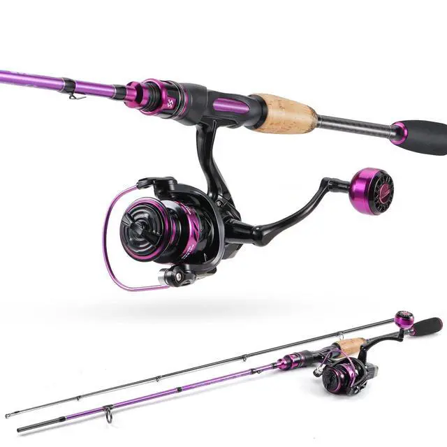 Alt view image 3 of 7 - Spinning Combo, Medium Heavy Fishing Pole and 2000 Spinning Reel Set, Fishing Rod and Reel Commbo for Bass Fishing Tackle