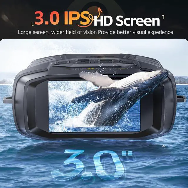 Alt view image 7 of 7 - NVS40 4K Night Vision Goggles, for Dad Man Adult, Night Vision Binoculars with 4K Video 36M Photos, 32GB SD Card, 3" HD Screen Digital Infrared Binoculars for Day and Night