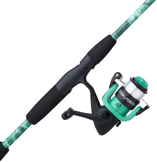 Main image of Reverb Spinning Reel and Fishing Rod Combo Durable Tubular Glass Rod Blank Construction, EVA Handle