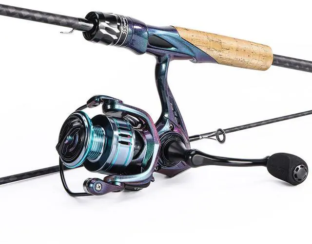 Main image of Souagyilang Spinning Fishing Rod Reel Combos,2-Section 5.9Ft Light Weight Spinner Rod with Powerful Fishing Gear for Freshwater Present for Anglers