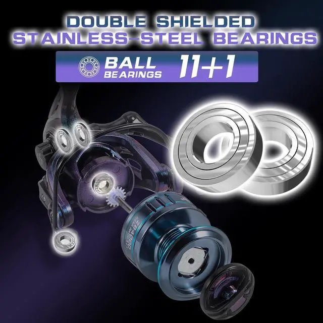 Alt view image 4 of 7 - Souagyilang Spinning Fishing Rod Reel Combos,2-Section 5.9Ft Light Weight Spinner Rod with Powerful Fishing Gear for Freshwater Present for Anglers