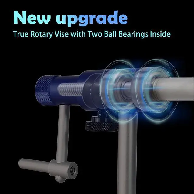 Alt view image 6 of 6 - TrueGrip Fly Tying Vise with 360° Rotary Function Smooth Ball Bearing System, Adjustable Tension, Durable Hook Jaws (Fits 26 to 4/0)