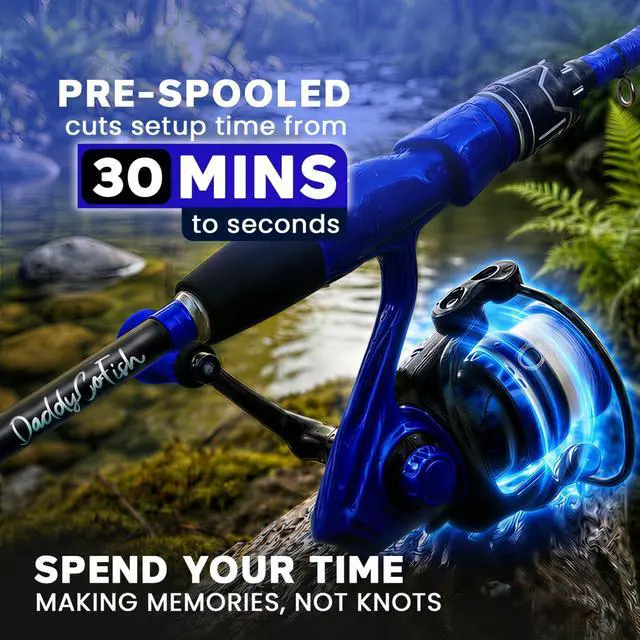 Alt view image 2 of 7 - Spinning Fishing Rod and Reel Combo Set with Tackle Box | Kids Fishing Pole | Carbon Fiber Telescopic Fishing Rod Kit | Spinning Reel for Travel Saltwater Freshwater Fishing Gear Kit