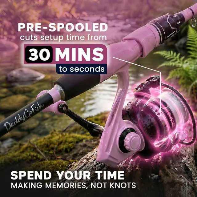 Alt view image 2 of 7 - Spinning Fishing Rod and Reel Combo Set with Tackle Box | Kids Fishing Pole | Carbon Fiber Telescopic Fishing Rod Kit | Spinning Reel for Travel Saltwater Freshwater Fishing Gear Kit