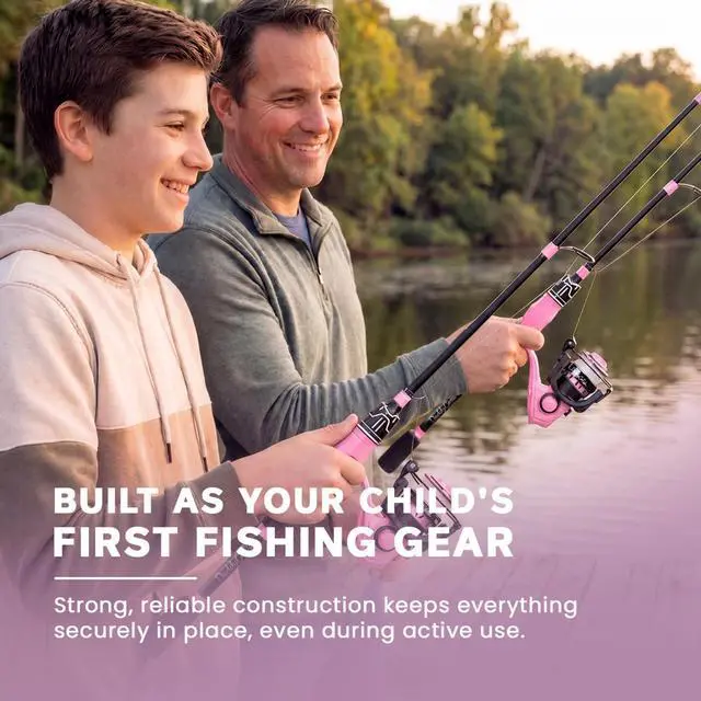 Alt view image 3 of 7 - Spinning Fishing Rod and Reel Combo Set with Tackle Box | Kids Fishing Pole | Carbon Fiber Telescopic Fishing Rod Kit | Spinning Reel for Travel Saltwater Freshwater Fishing Gear Kit