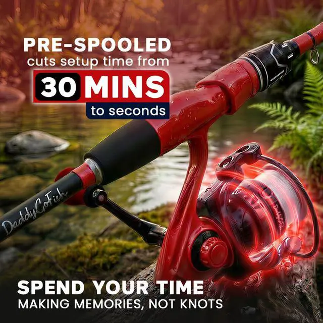 Alt view image 2 of 7 - Spinning Fishing Rod and Reel Combo Set with Tackle Box | Kids Fishing Pole | Carbon Fiber Telescopic Fishing Rod Kit | Spinning Reel for Travel Saltwater Freshwater Fishing Gear Kit