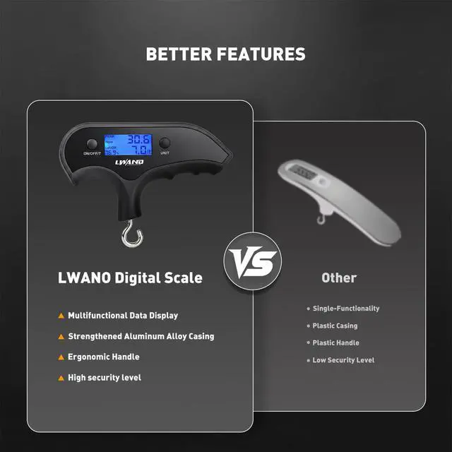 Alt view image 5 of 6 - Bow Scale, 110lbs High-Accuracy Archery Compound Bow Draw Weight Scale with Peak/Hold/Let-Off Function