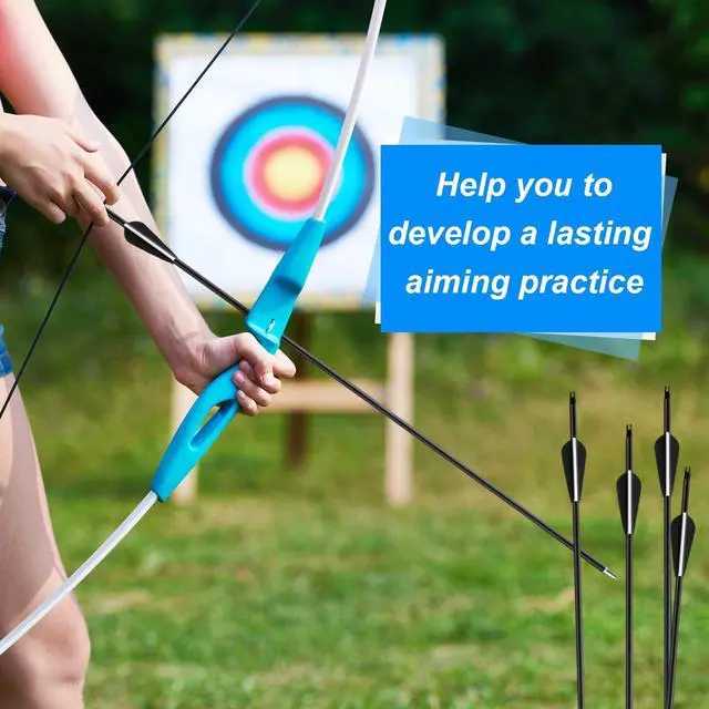 Alt view image 5 of 7 - 24 Pcs 31.5 Inch Arrows for Compound Bow Hunting Arrows Carbon Arrows with 3 Inch Plastic Arrow Feathers and Removable Tips 500-600 Spine Archery Target Arrows for Recurve Bow