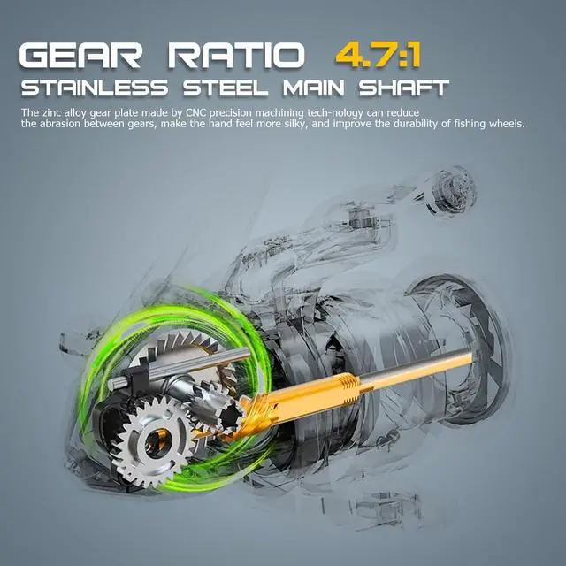 Alt view image 5 of 7 - Spinning Reels 10000 Series Surf Fishing Reels, Ultra Smooth Powerful with CNC Aluminum Spool, Inshore & Offshore Saltwater Fishing