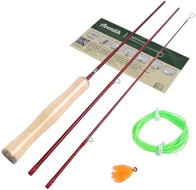 Main image of 4'0'' Practice Fly Rod for Beginners Casting 3 Pieces Game Fly Fishing Rod