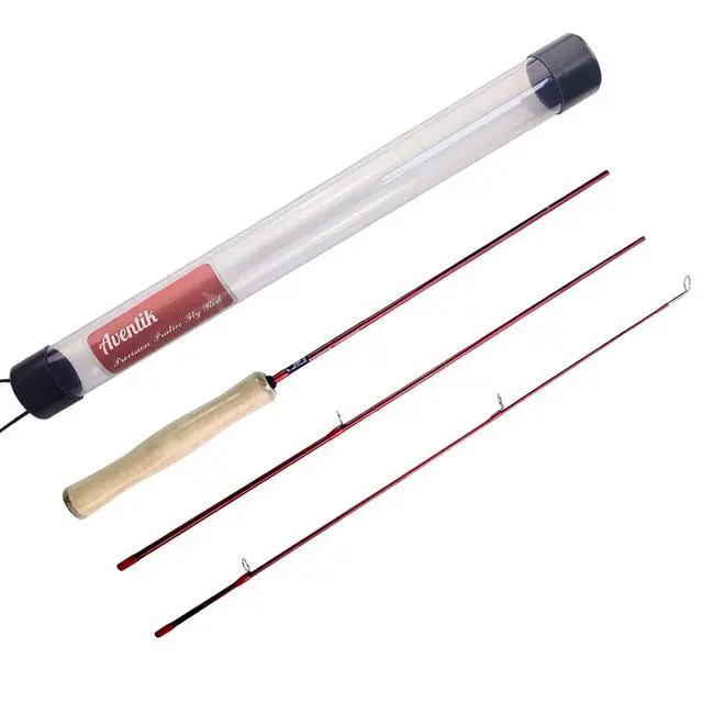 Alt view image 2 of 6 - 4'0'' Practice Fly Rod for Beginners Casting 3 Pieces Game Fly Fishing Rod