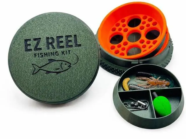 Main image of Pocket Size Handline Fishing Reel | Ultimate Compact Rodless Reel Fishing Kit for Hiking, Outdoors, and Adventure