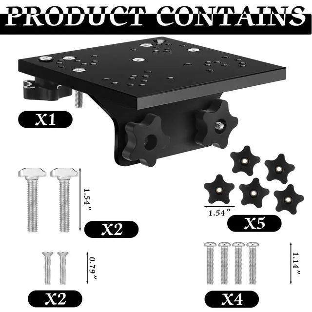 Alt view image 4 of 6 - Universal Aluminum Downrigger Bracket for 45/90 Degree Boat Track System Lund Sport Track Downrigger Mount Fishing Accessories