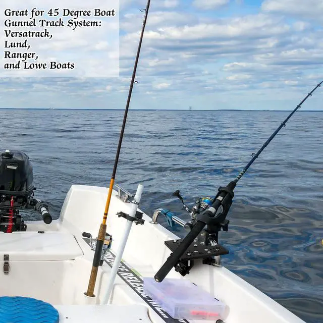 Alt view image 5 of 6 - Universal Aluminum Downrigger Bracket for 45/90 Degree Boat Track System Lund Sport Track Downrigger Mount Fishing Accessories