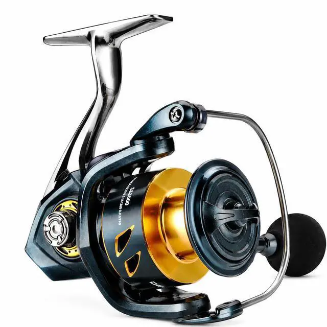 Main image of Spinning Fishing Reel 33LBs Max Drag, 5.2:1 Gear Ratio, Water Resistant with 9+1 Corrosion-Resistant Bearings for Bass, Trout, Salmon Fishing