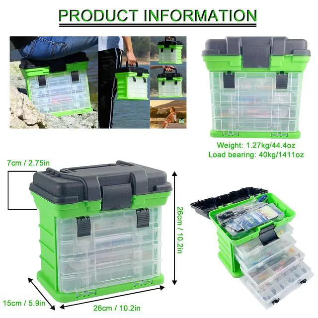 Alt view image 2 of 7 - Fishing Lures Kit with Tackle Box Included Crankbait, Minnow, Spinnerbaits, Spoons, Soft Lures, Jigs, Hooks, Bait Rigs, Weights Sinkers, Topwater Lures Freshwater Saltwater 346/353Pcs