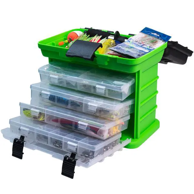 Alt view image 3 of 7 - Fishing Lures Kit with Tackle Box Included Crankbait, Minnow, Spinnerbaits, Spoons, Soft Lures, Jigs, Hooks, Bait Rigs, Weights Sinkers, Topwater Lures Freshwater Saltwater 346/353Pcs