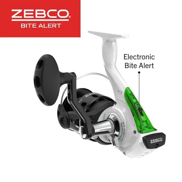 Alt view image 5 of 7 - Bite Alert Spinning Reel and 2-Piece Fishing Rod Combo