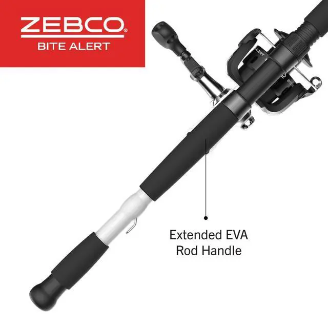 Alt view image 6 of 7 - Bite Alert Spinning Reel and 2-Piece Fishing Rod Combo