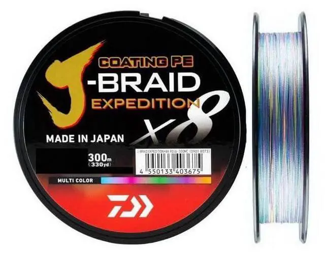 Main image of J-Braid Expedition X8E, 300m, Multi-Color, Braided Fishing Line