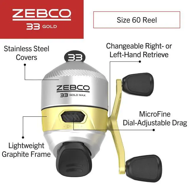 Alt view image 3 of 7 - 33 Spincast Reel and 2-Piece Fishing Rod Combo, Fiberglass Rod with Comfortable Split-Grip Cork Handle, Instant Anti-Reverse Fishing Reel