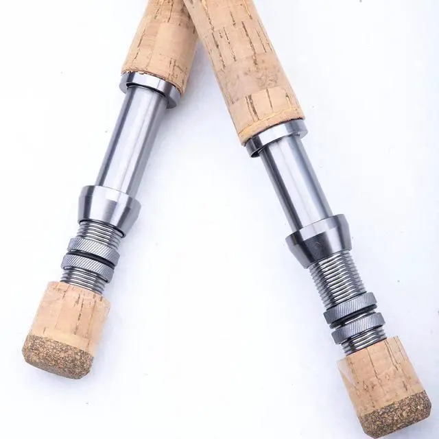 Alt view image 3 of 7 - Apache II Fly Fishing Rod Carbon Fiber Telescopic Fishing Rod One-Piece Travel Fishing Rod Fast Action Fly Rod with Aluminum Reel Seat, Stainless Guides, and Folding Hook Keeper