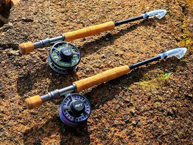 Alt view image 6 of 7 - Apache II Fly Fishing Rod Carbon Fiber Telescopic Fishing Rod One-Piece Travel Fishing Rod Fast Action Fly Rod with Aluminum Reel Seat, Stainless Guides, and Folding Hook Keeper