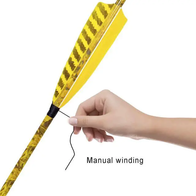 Alt view image 6 of 7 - 31Inch Carbon Arrow, Practice Hunting Arrows, Camo Turkey Feather Fletching, Arrows for Compound & Recurve Bow with Removable Tips Adjustable Nocks