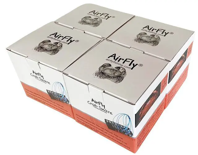 Alt view image 7 of 7 - Castable Crab Trap for Pier, Jetty & Surf - 6-Loop Fishing Pole Crab Trap | Dungeness, Blue & Rock Crabs | Lead-Free | CA, OR, WA, MD & FL, Made in USA
