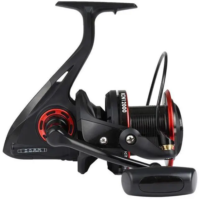 Alt view image 7 of 7 - Spinning Fishing Reels 8000 10000 12000 Series Freshwater Saltwater Big-Game Fishing Surf Fishing 12+1 Stainless BB 70 LBS Max Drag Ultra Smooth Powerful Spool Durable Spinner Gear