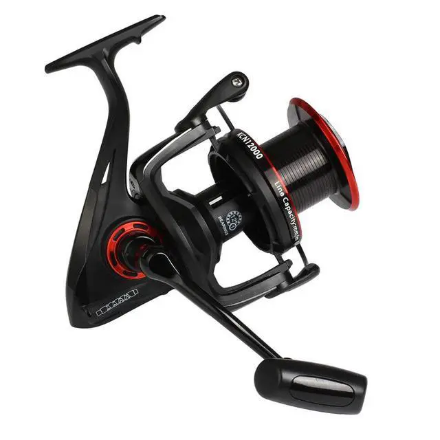 Alt view image 3 of 7 - Spinning Fishing Reels 8000 10000 12000 Series Freshwater Saltwater Big-Game Fishing Surf Fishing 12+1 Stainless BB 70 LBS Max Drag Ultra Smooth Powerful Spool Durable Spinner Gear