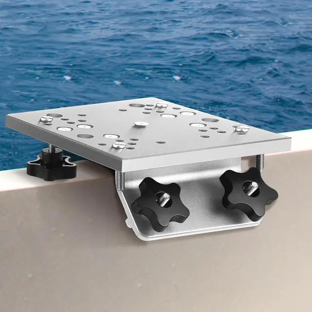 Main image of Universal Aluminum Downrigger Bracket for 45/90 Degree Boat Track System Lund Sport Track Downrigger Mount Fishing Accessories