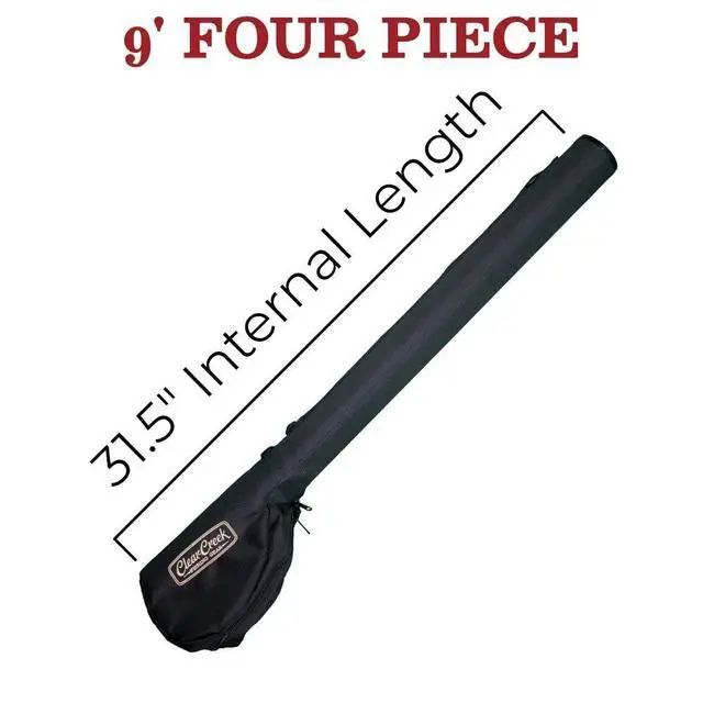 Alt view image 5 of 5 - Portable Fly Fishing Rod & Reel Case 9 - Complete Storage Protection - Easy to Carry - Durable, Abrasion Resistant Water-Resistant and Works with Fresh + Saltwater Rods