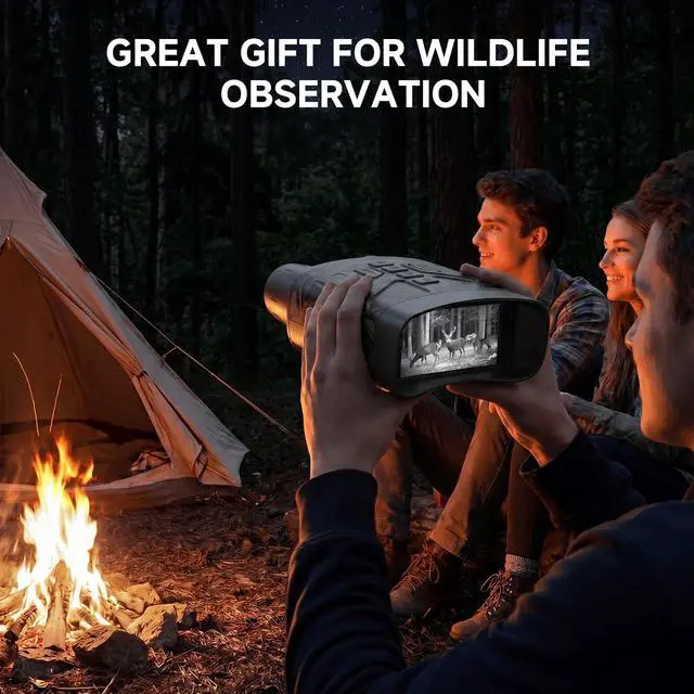 Alt view image 6 of 7 - Night Vision Goggles for Adults, 4K Infrared Night Vision Binoculars with Rechargeable Battery and Anti-Shake Motion Detection for Camping, Camo