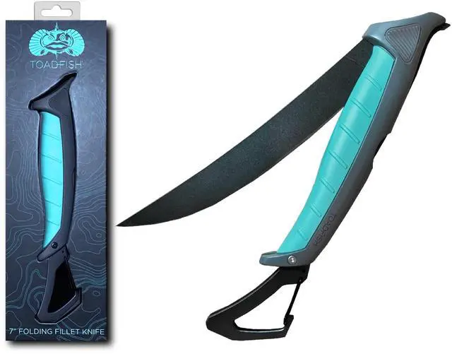 Main image of Stowaway Fillet Knife, 8.5'' Razor Sharp Stainless-Steel Blade, Built-In Carabiner and Sheath, Non-Slip Handle