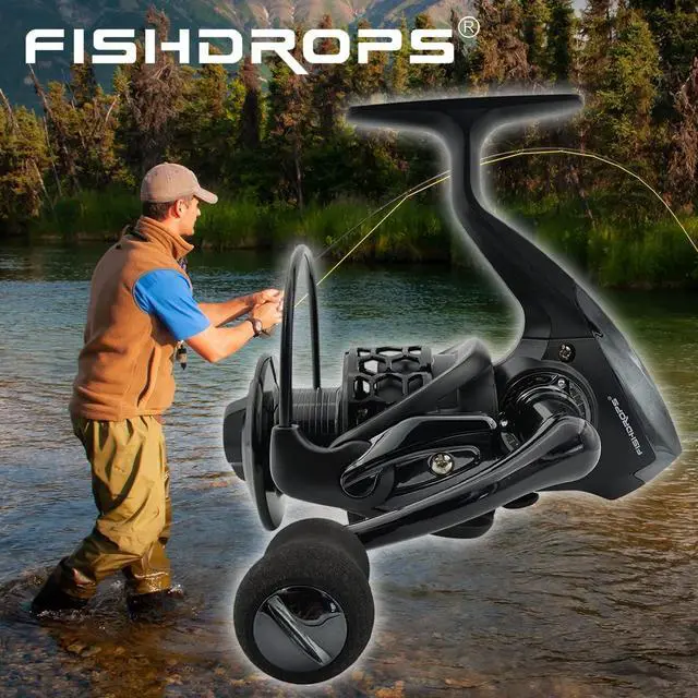 Alt view image 6 of 7 - Spinning Fishing Reels 12+1BB Ultra Lightweight Carved Aluminum Spool Reels Affordable Smooth Spinning Reels
