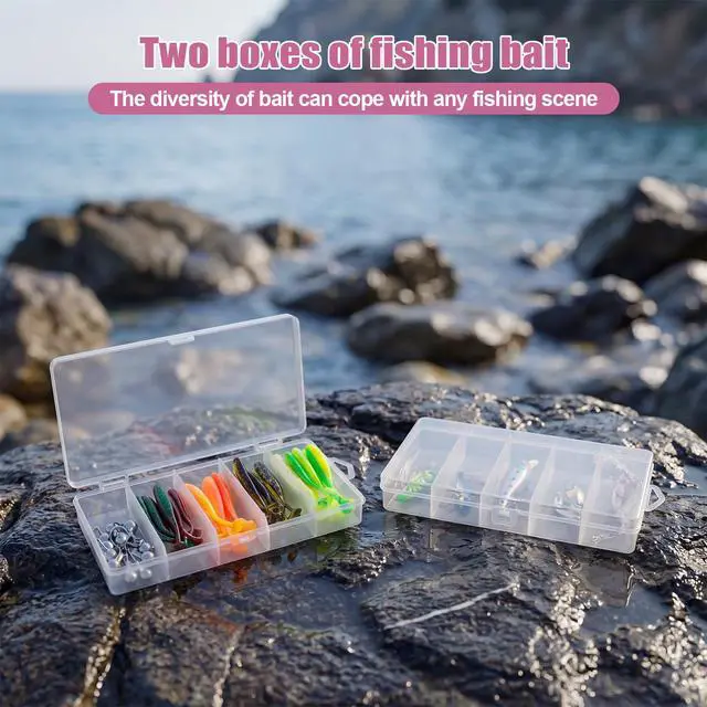 Alt view image 5 of 7 - Fishing Rod and Reel Combo,2 Pcs 2.1M Telescoping Fishing Rod with Carrier Bag,Spinning Reels,2 Lines,Lures Baits,Suitable for Beginners Fishing Gifts for Men Women Saltwater Freshwater
