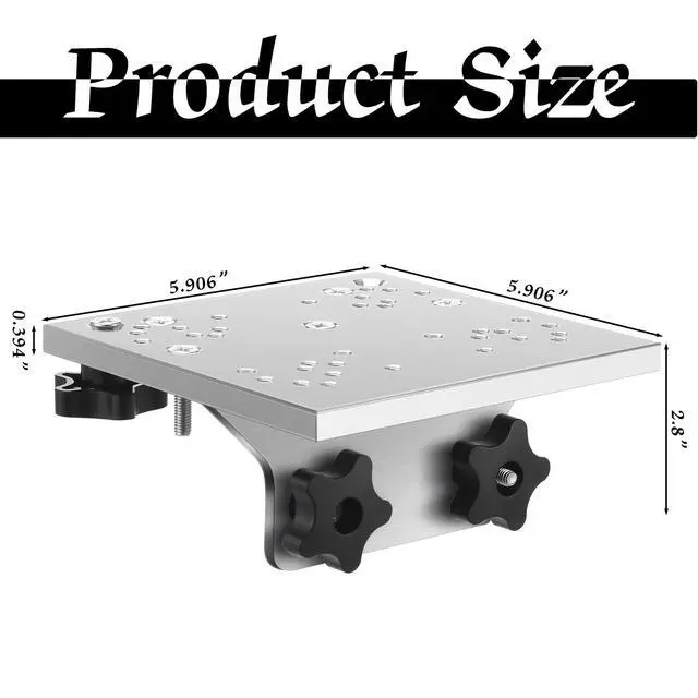 Alt view image 2 of 6 - Universal Aluminum Downrigger Bracket for 45/90 Degree Boat Track System Lund Sport Track Downrigger Mount Fishing Accessories