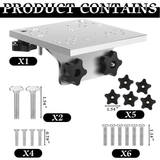 Alt view image 4 of 6 - Universal Aluminum Downrigger Bracket for 45/90 Degree Boat Track System Lund Sport Track Downrigger Mount Fishing Accessories